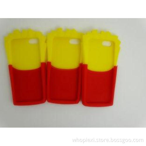 Yellow Silicone Iphone 4 / Iphone4S Case McDonald Chips Mob